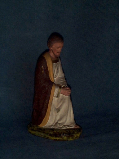 Ensemble de 12 santons (statuette) de la crèche : Nativité