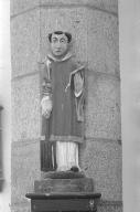 Statue (statuette) : saint Laurent, église paroissiale Saint-Justin (Guiler-sur-Goyen)