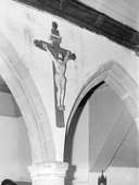 Croix (crucifix) : Christ en croix, église paroissiale Saint-Conogan (Lanvénégen)