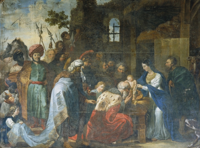 Tableau : Adoration des mages, Lescouët-Jugon (Jugon-les-Lacs fusionnée en Jugon-les-Lacs - Commune nouvelle en 2016)