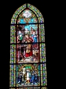 Verrière à personnages de la baie 5 : sainte Famille à Nazareth