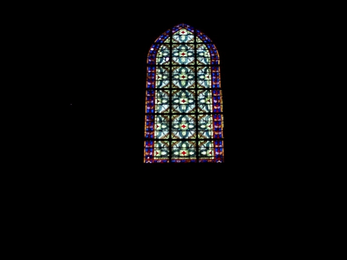 Ensemble des 12 verrières des baies 219 à 230 (verrière décorative)