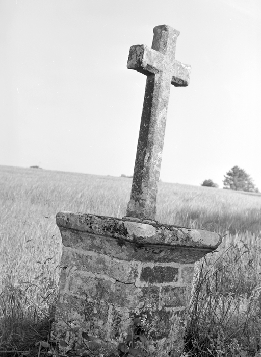 Croix monumentale, au sud de la chapelle de Chaupas (Plaudren)