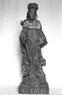 Statue (statuette) : saint Louis, église paroissiale Saint-Faron (Pouldreuzic)