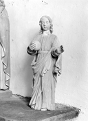Statue (demi-nature) : enfant Jésus, chapelle Saint-Jean-Guénan (Le Faouët)