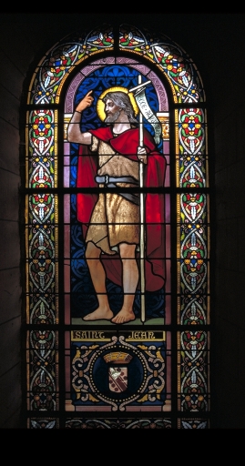 Verrière à personnages de la baie 102 : saint Jean-Baptiste