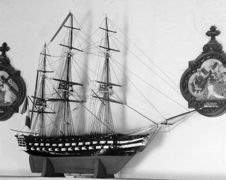 Maquette, ex-voto (maquette de procession) : saint Michel, chapelle Saint-Michel (Baden)