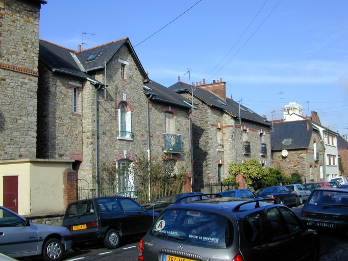 Ensemble de deux maisons doubles, 6 à 12 rue Luzel (Rennes)