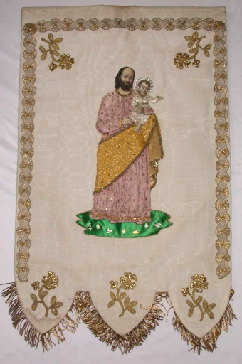 Bannière de procession 2 : Saint Joseph, Immaculée Conception