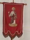 Bannière de procession : saint Joseph, IHS