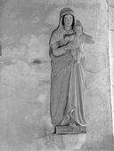 Statue (d'applique, petite nature) : Vierge à l' Enfant, dite Notre-Dame de Grâce, chapelle Saint-Barthélémy (Meucon)