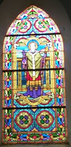 Verrière à personnage de la baie 2 : saint Melaine