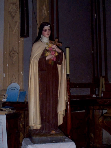 Statue (petite nature) : sainte Thérèse de Lisieux