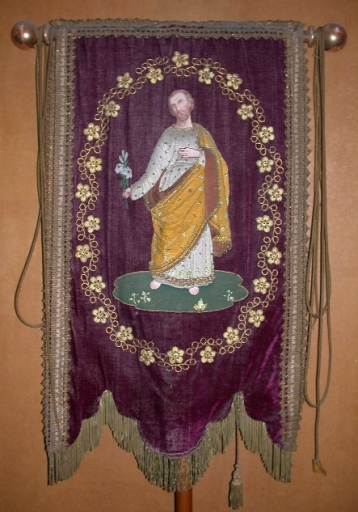 Bannière de procession 4 : Saint Joseph et Sacré-cœur