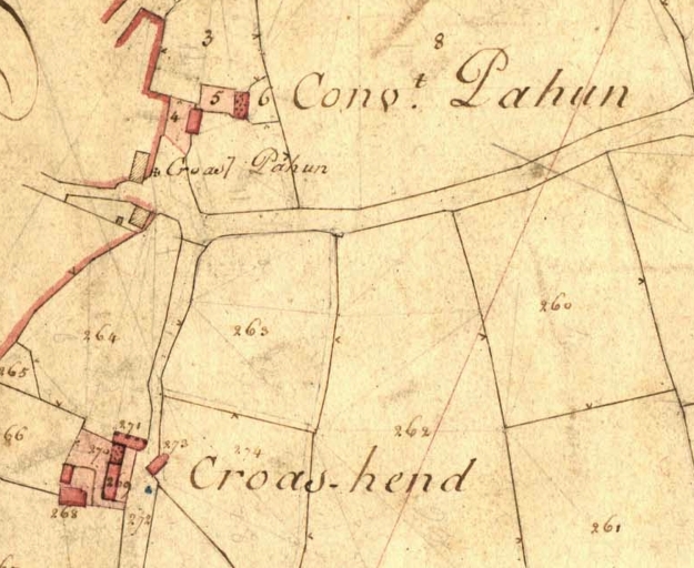 Croix de chemin, route de Camlez, Kroas-Hent-Kerham (Trévou-Tréguignec)
