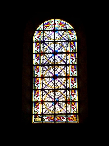 Ensemble des 11 verrières des baies 1 à 8 (verrière décorative)