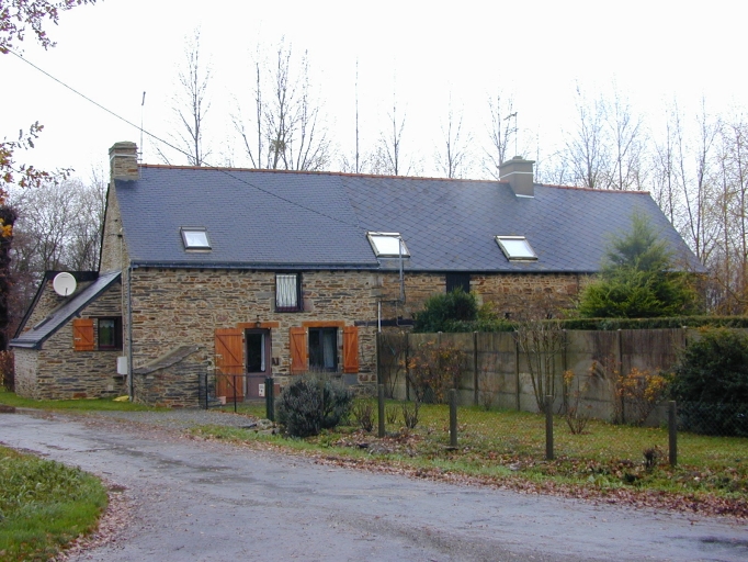 Alignement de maisons, la Gaulière (Pipriac)