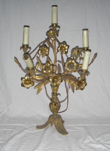 Paire 2 de chandeliers d'église