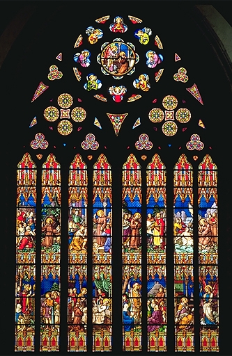 Verrière de la baie 104 : Vie de saint Magloire