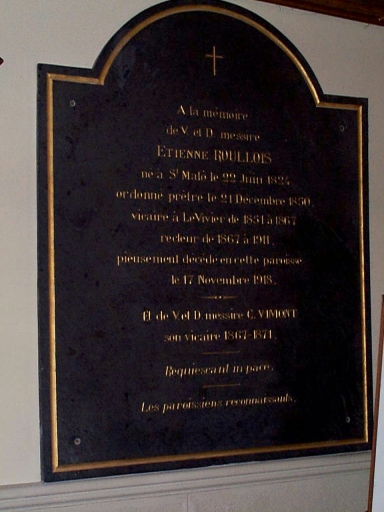 Tableau commémoratif des morts