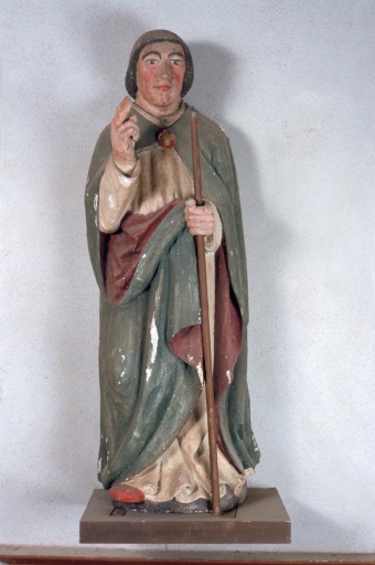 Statue de saint Herbot (?)