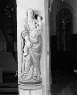 Statue (petite nature) : Vierge à l'enfant, église paroissiale Saint-Pierre, Saint-Paul (Guidel)