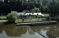 Site de l'écluse de Josselin, dite écluse du Château (écluse n° 35 du Canal de Nantes à Brest, située à Josselin)