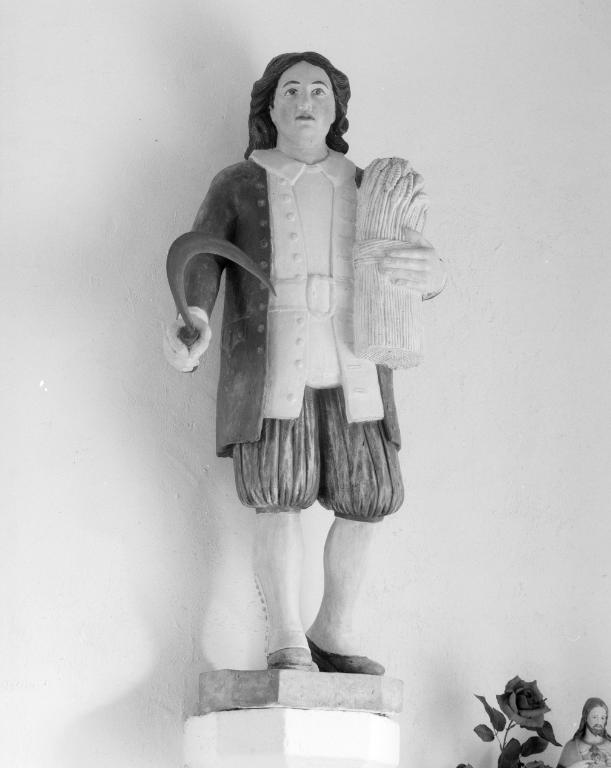 Statue (petite nature) : saint Isidore, chapelle Saint-Mériadec (Baden)