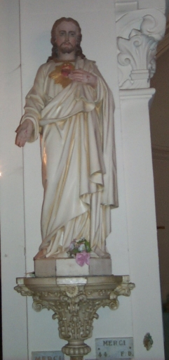 Statue sur culot : Sacré Coeur