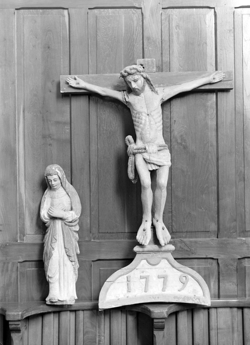 Groupe sculpté : Calvaire, église paroissiale Saint-Guyomard (Saint-Guyomard)