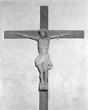 Croix : christ en croix (1), église paroissiale Saint-Budoc ou Notre-Dame de la Clarté (Beuzec-Cap-Sizun)