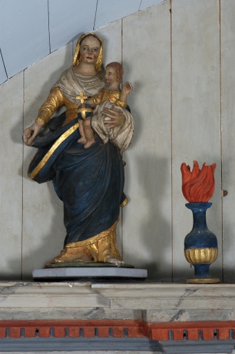 Statue de procession : Vierge à l'Enfant