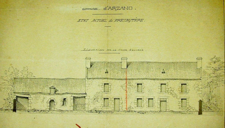 Ancien presbytère, 11, rue Auguste Brizeux (Arzano)