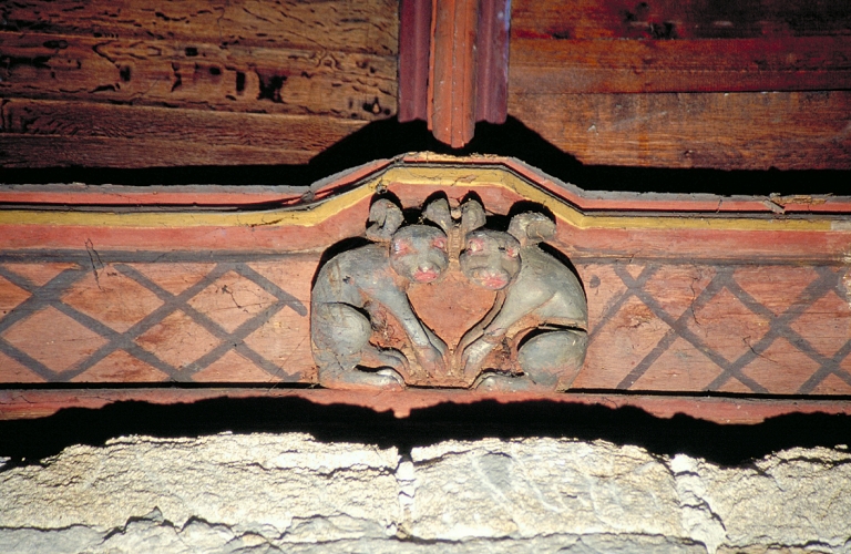 Ensemble de sablières, d'entraits et de poinçons
