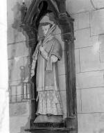 Statue (petite nature, d'applique) : saint Laurent, église Saint-Mélar (Meilars)