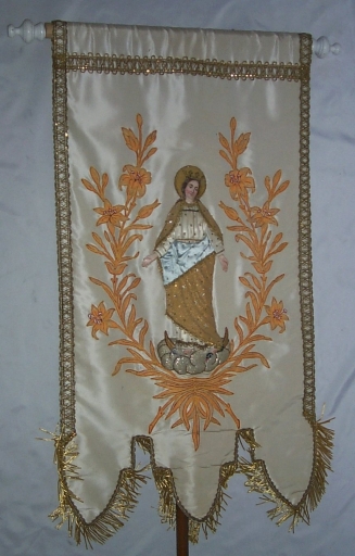 Bannière de procession : Immaculée Conception