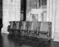 Stalles, abbaye de bénédictins Saint-Gildas, de bénédictins de la congrégation de Saint-Maur, de soeurs de la charité de Saint-Louis (Saint-Gildas-de-Rhuys)