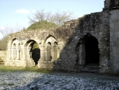 Salle capitulaire, abbaye Notre-Dame de Boquen (Plénée-Jugon)