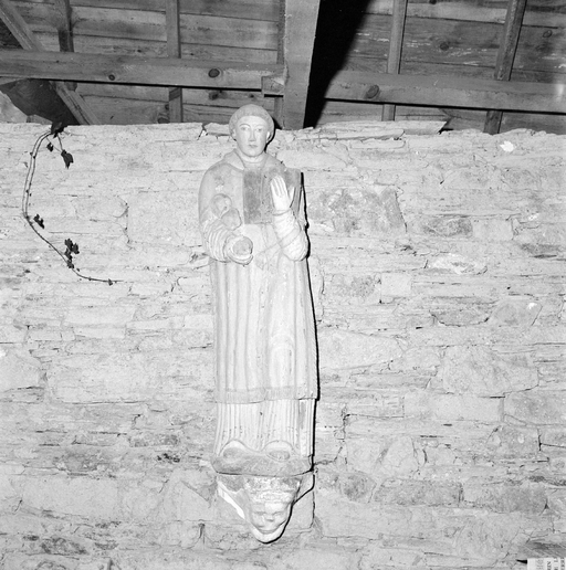 Statue (d'applique, petite nature) : saint Laurent (2), chapelle Saint-Laurent (Saint-Coulitz)