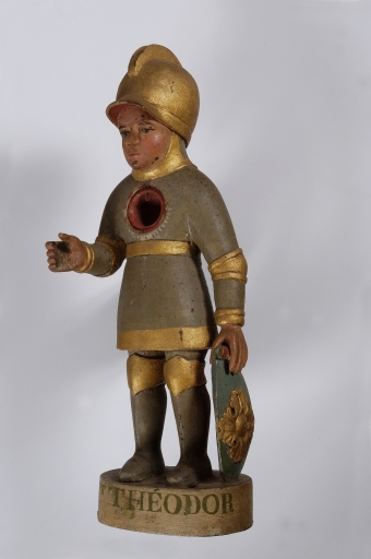 Ensemble de deux statuettes reliquaires de Saint Théodore et Sainte Marguerite (Pluméliau fusionnée en Pluméliau-Bieuzy en 2019)
