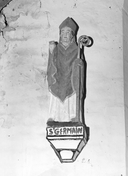 Statue (petite nature) : saint Germain, chapelle Saint-Germain (Langonnet)