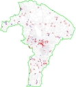 Les maisons et les fermes sur la commune de Vern-sur-Seiche
