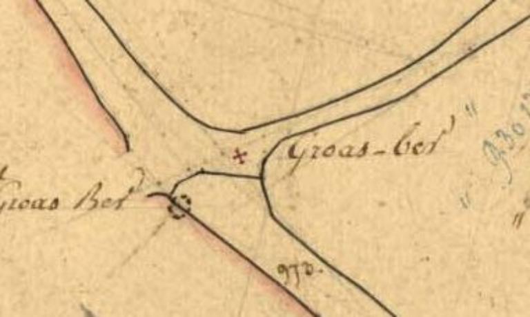 Croix de chemin, dite Croajou Ber, Penquer ar Vourn (Plounévez-Lochrist)