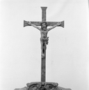 Croix d'autel (statuette) : Christ en croix, chapelle Notre-Dame-de-Bonne-Nouvelle (Locronan)