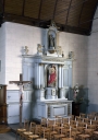 Ensemble de l'autel du Sacré Coeur : autel, tabernacle, gradin d'autel, retable, degré d'autel