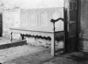 Bancs de choeur, église paroissiale Notre-Dame de l'Assomption (Cléden-Poher)