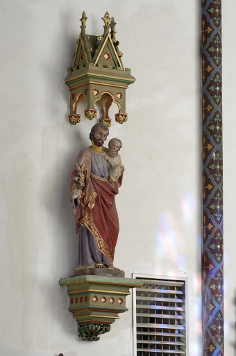 Statue : Saint Joseph et l'Enfant