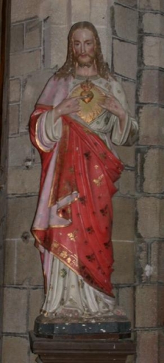Statue sur culot : Sacré Coeur