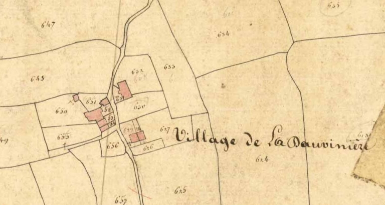 Écart de la Dauvinière (Saint-Étienne-en-Coglès fusionnée en Maen Roch en 2017)