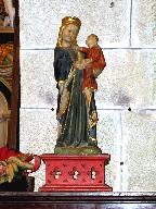 Statue (statuette) : Vierge à l'Enfant, chapelle Saint-Eugène (Locmalo)